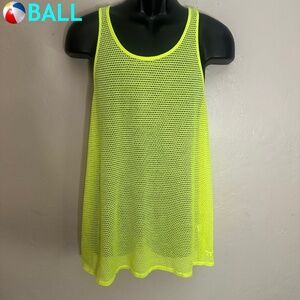 Ball Open Mesh Tank Top 19" armpit to armpit unstretched Poly cotton blend